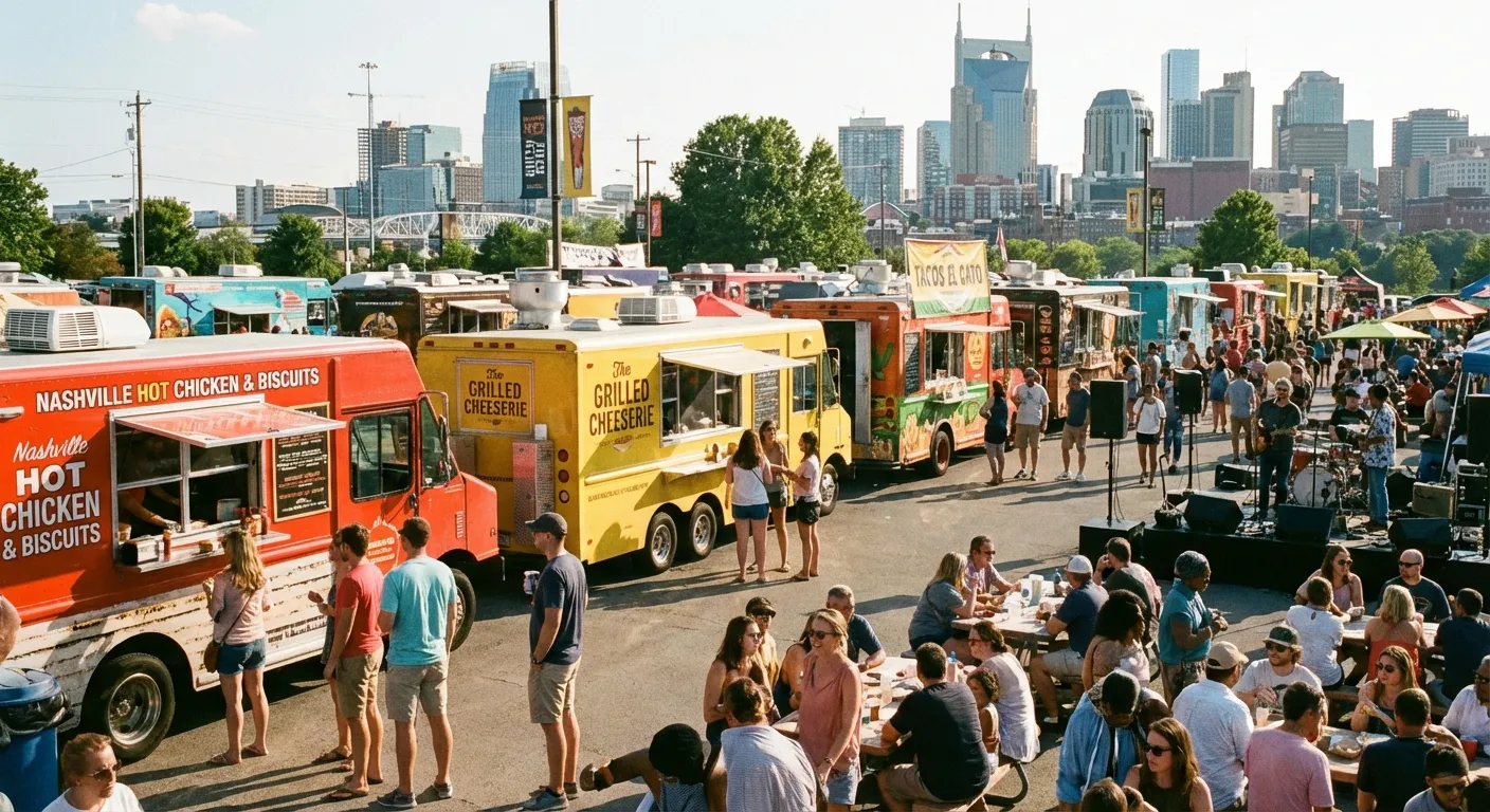 Nashville food trucks at a festival
